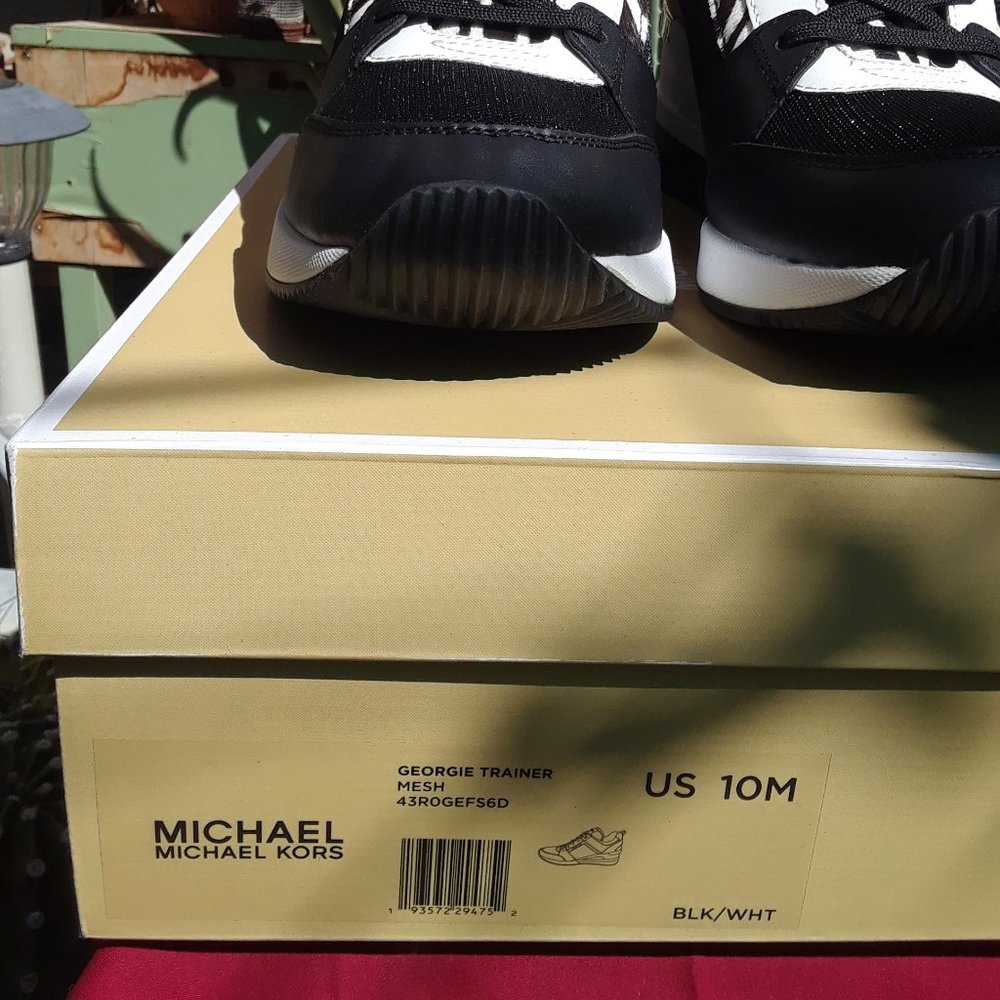 Michael Kors Georgie Calf Hair Trianers. - Picture 10 of 12